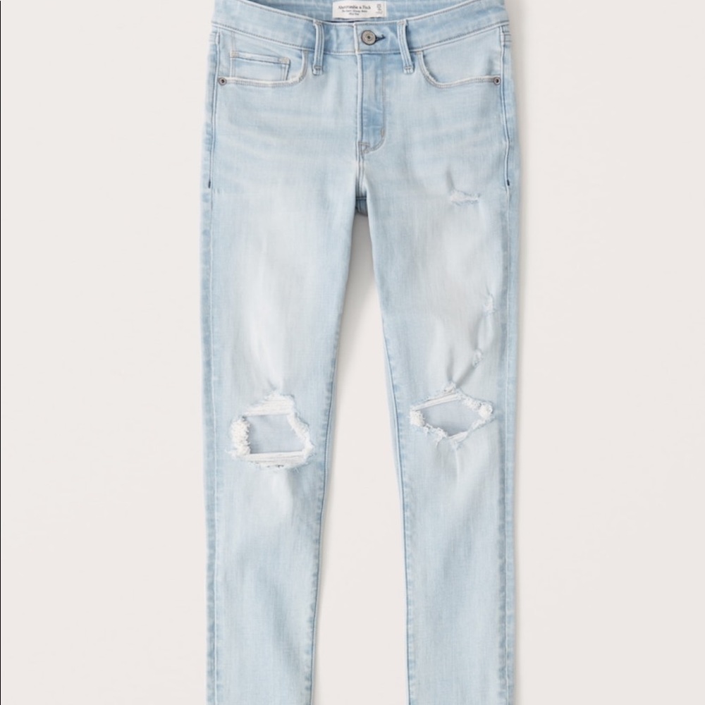 Abercrombie Super Skinny Mid Rise Ankle Jeans